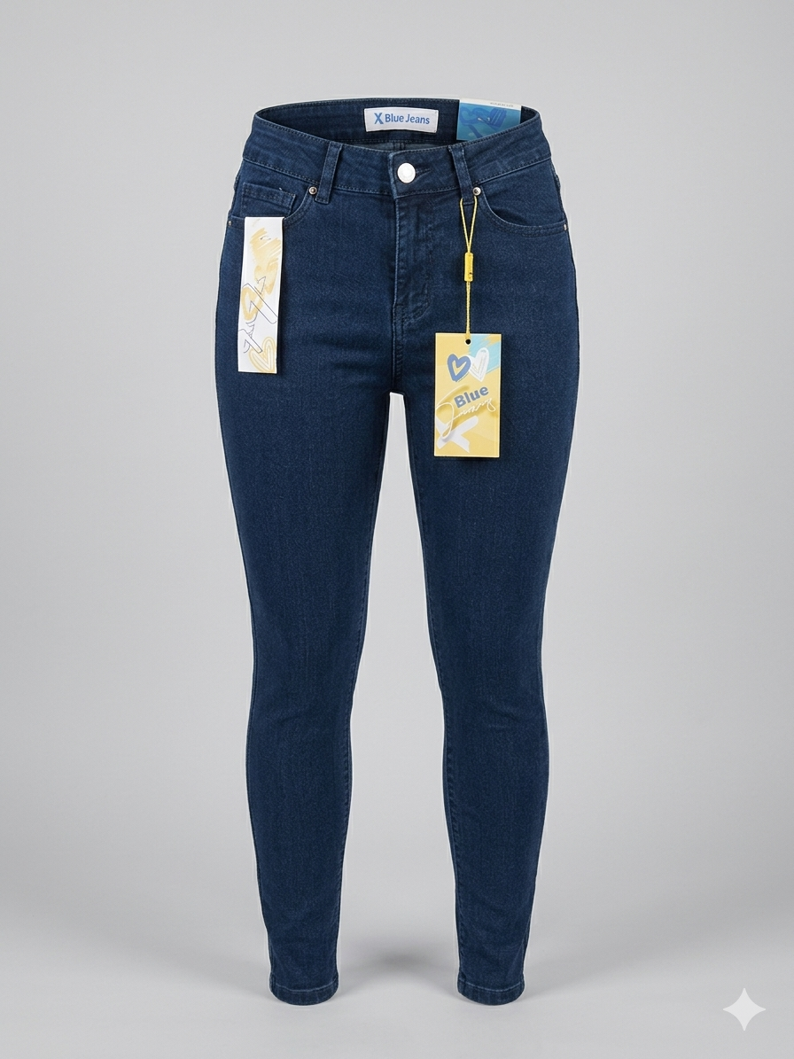 Xblue skinny jeans high rise azul tradicional 