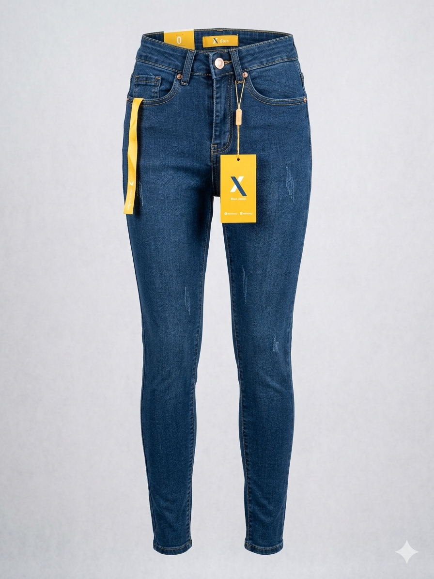 Xblue skinny high rise azul palido 