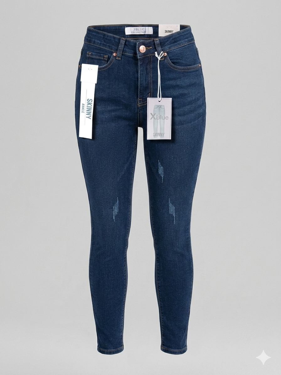 Xblue skinny high rise azul