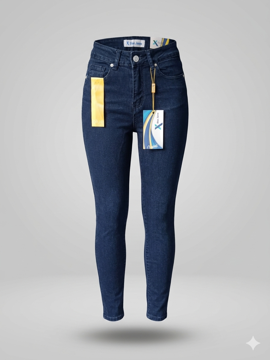 Xblue skinny jeans high rise azul 